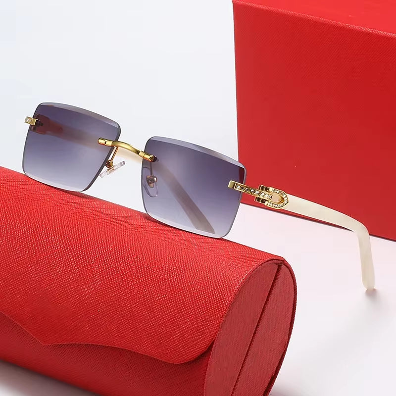 Luxury Rimless Shades Glasses