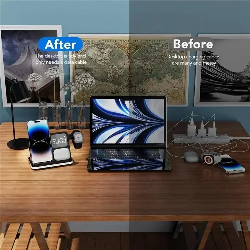 6 in 1 Wireless LED Charging Station
