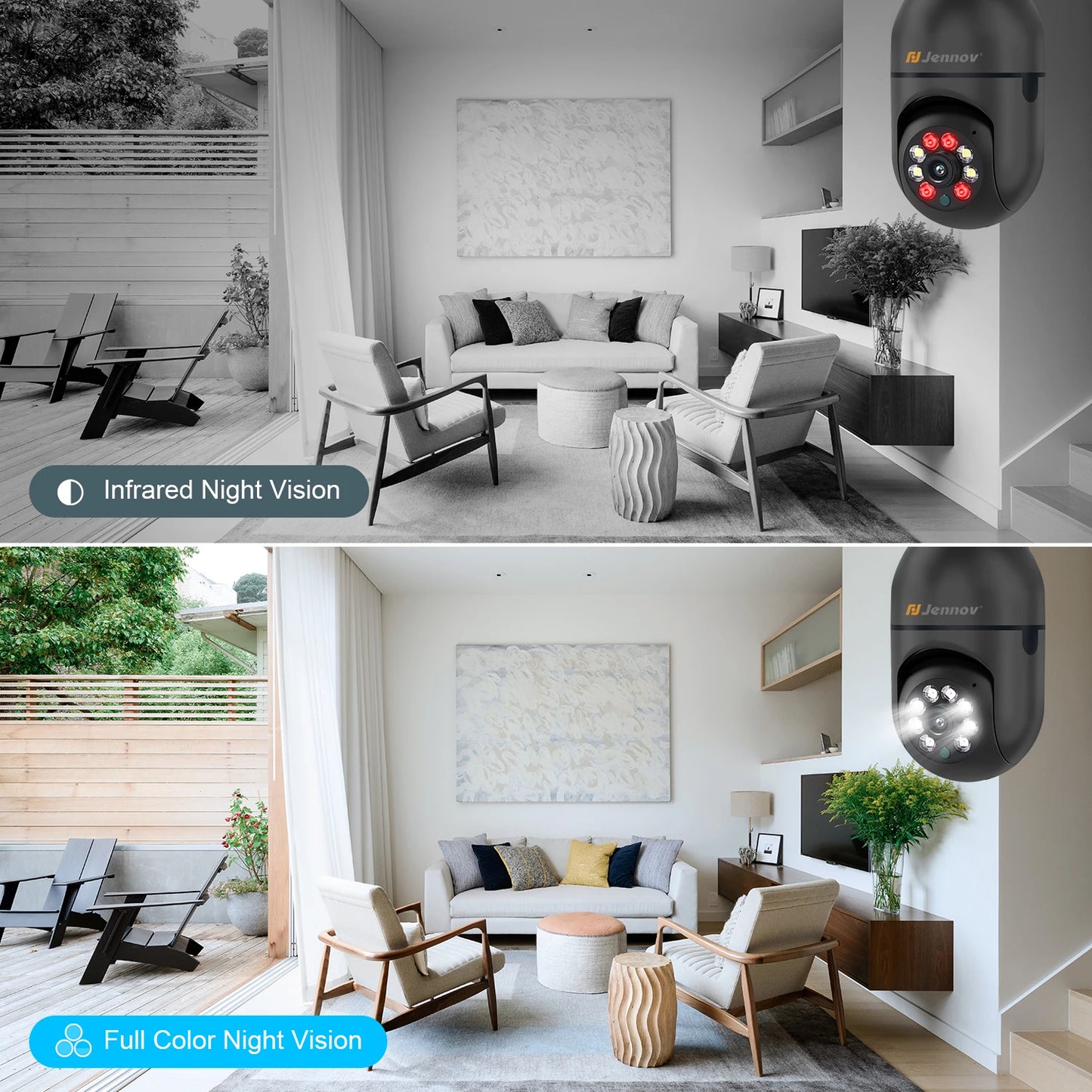 Wireless Home Security Camera Light Bulb