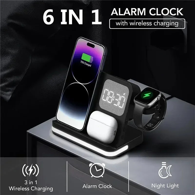 6 in 1 Wireless LED Charging Station