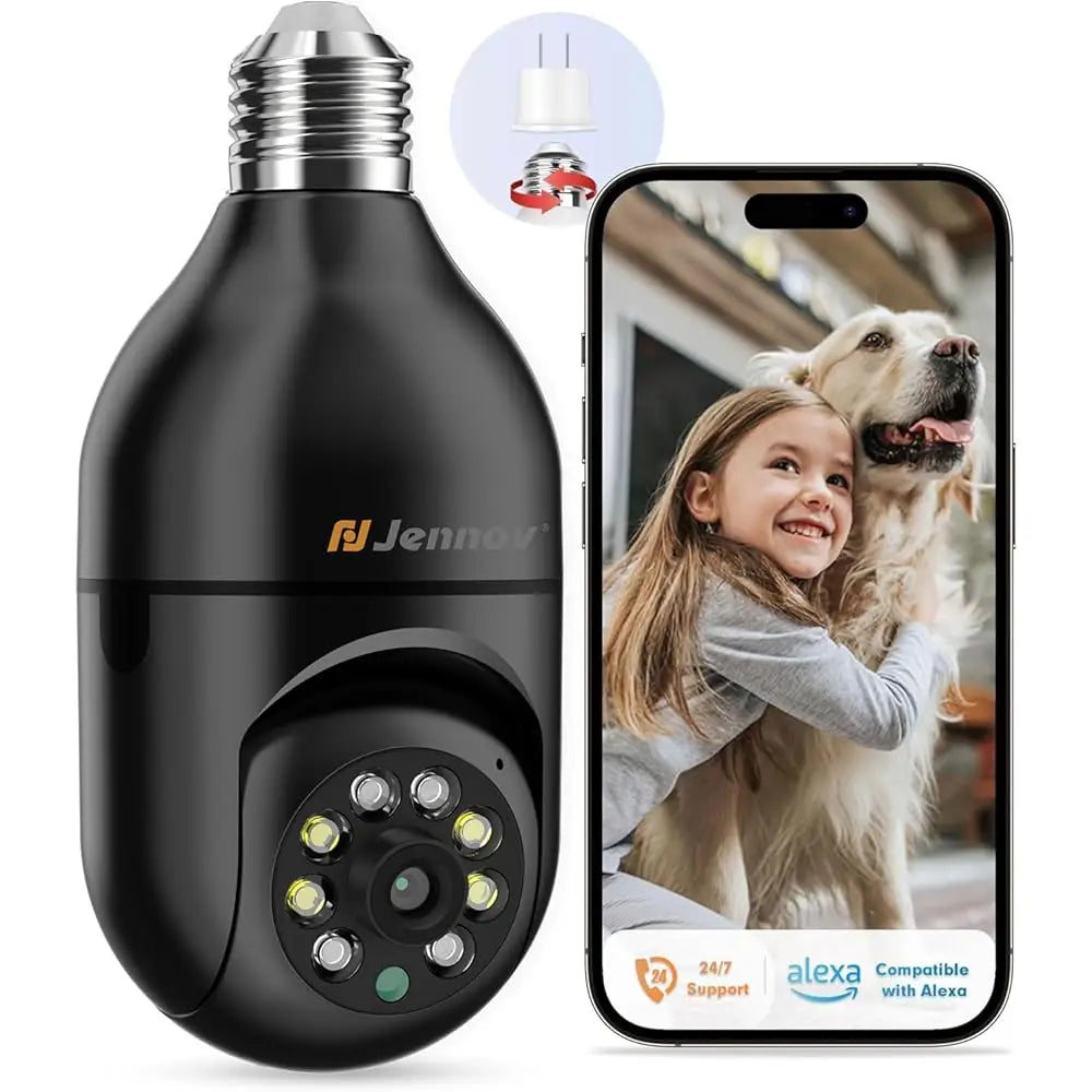 Wireless Home Security Camera Light Bulb