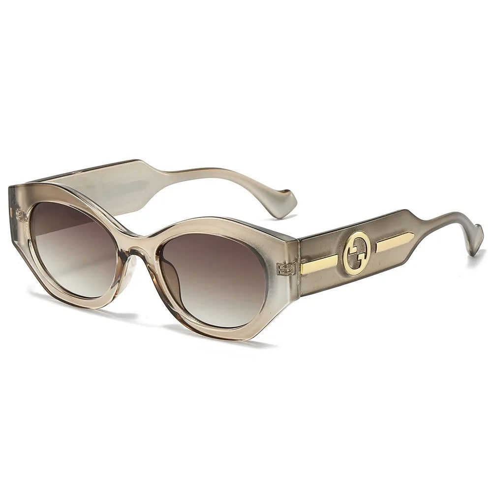 Trendy Oval Cat Eye Sunglasses