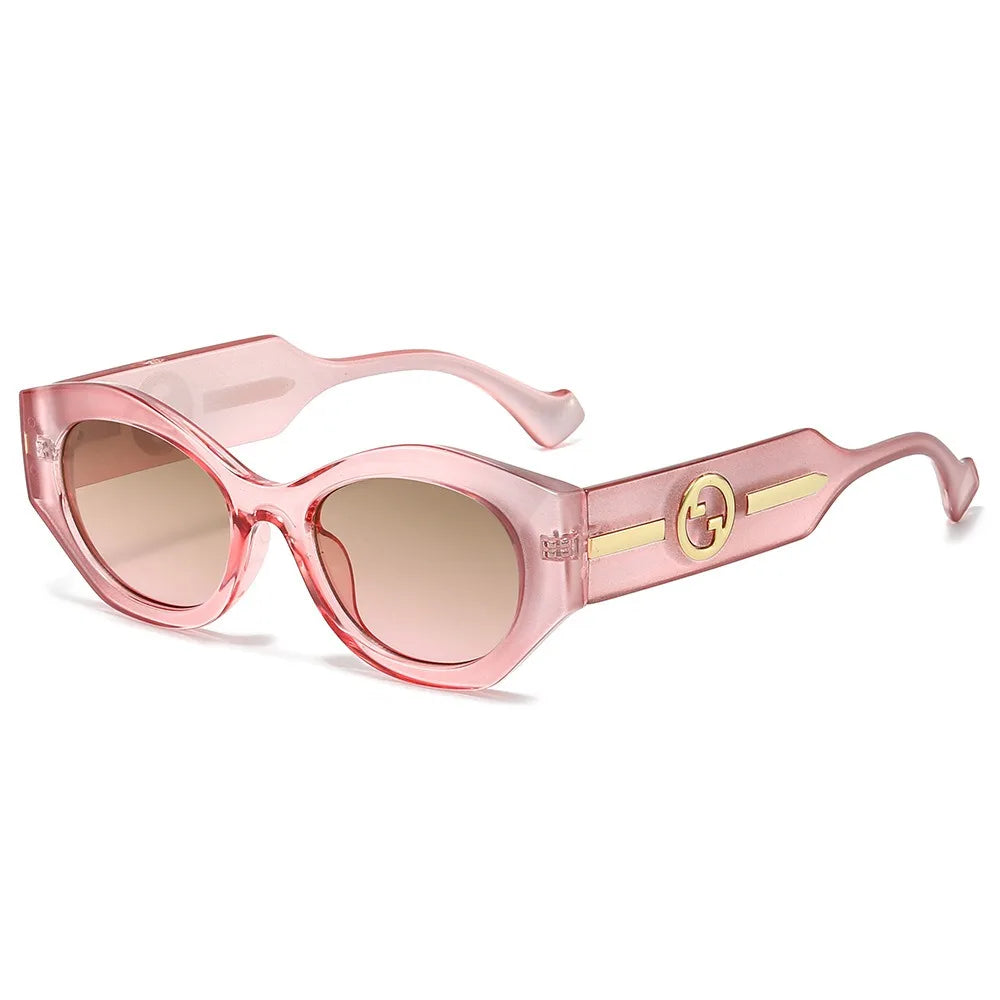 Trendy Oval Cat Eye Sunglasses