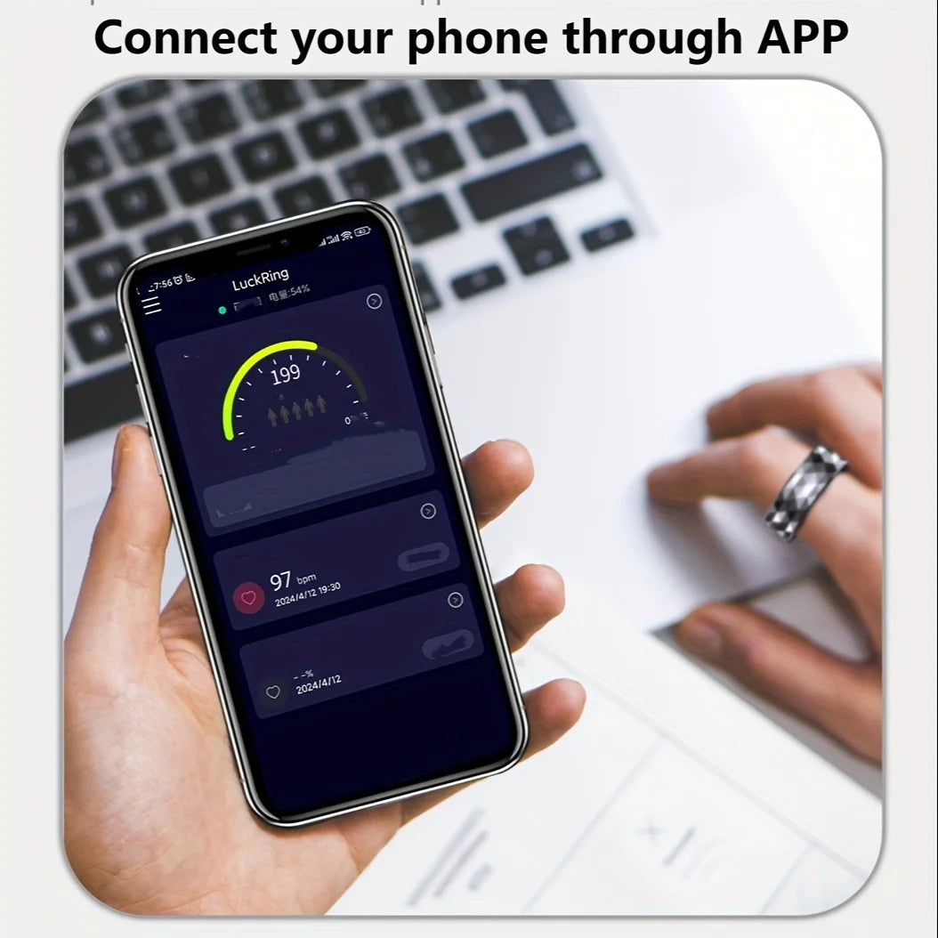 Wireless Connection Sports Monitoring Smart Ring