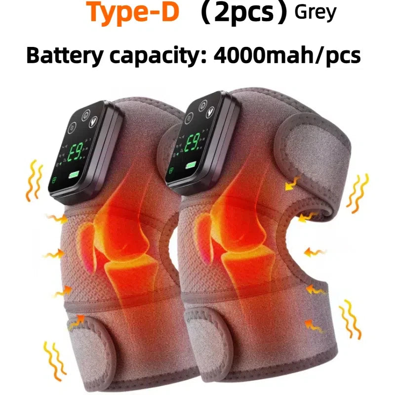 Electric Thermal Knee Pad with Heating Vibration Massage