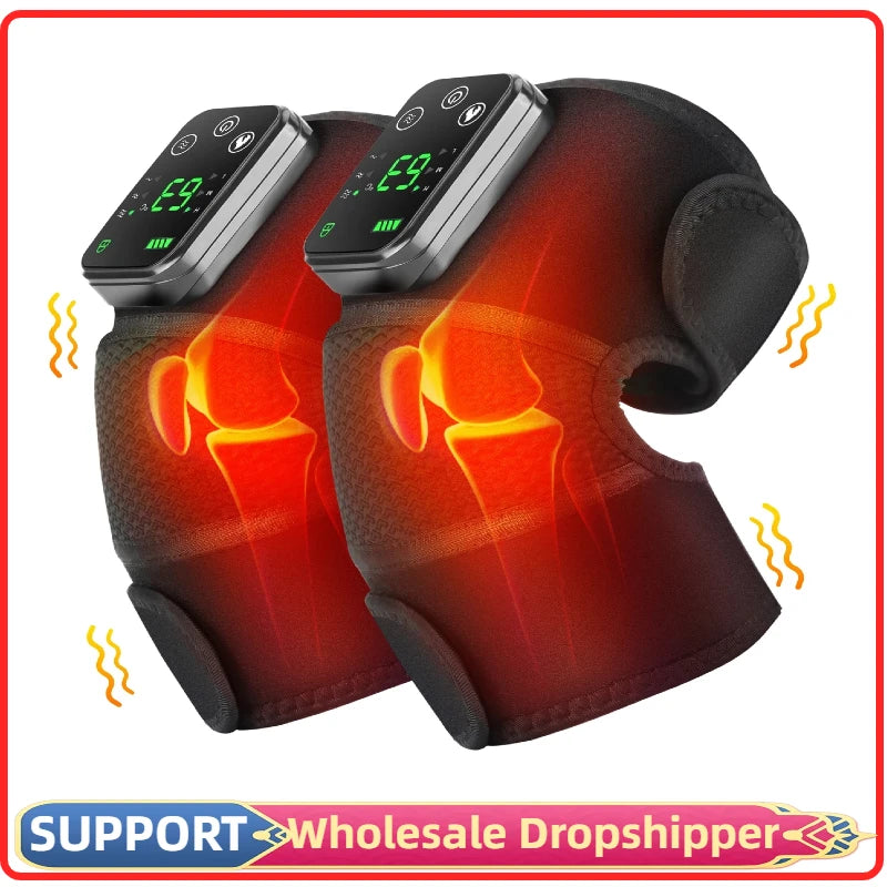 Electric Thermal Knee Pad with Heating Vibration Massage